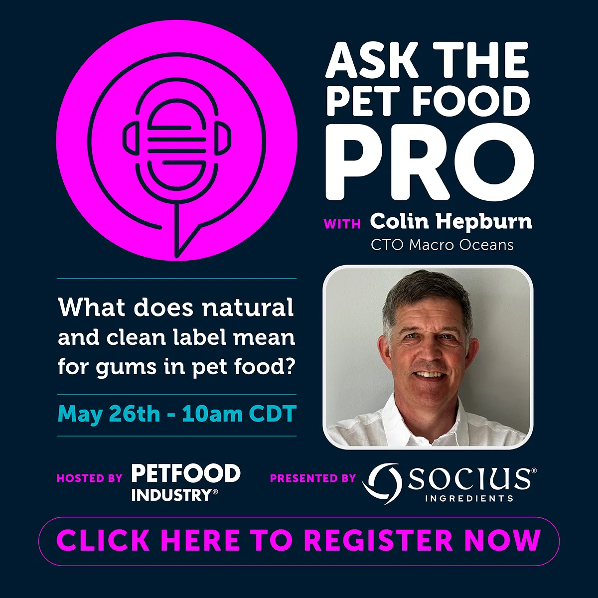 Click to Register - Ask the Pet Food Pro 2026 | Socius Ingredients